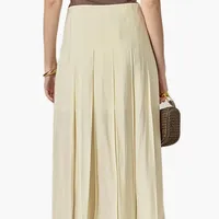 English Factory Pleated A-Line Skirt